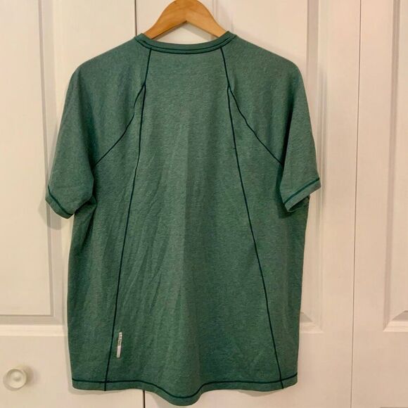 L.L. Bean Men’s Green Quick Dry Trail Tee Short Sleeve Large - Picture 6 of 10